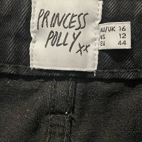 Princess Polly Black Denim Jeans - Picture 4 of 6